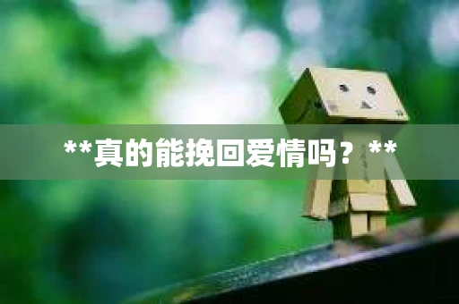 **真的能挽回爱情吗？**
