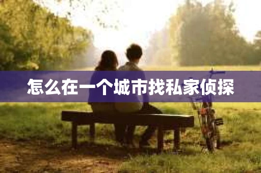 怎么在一个城市找私家侦探