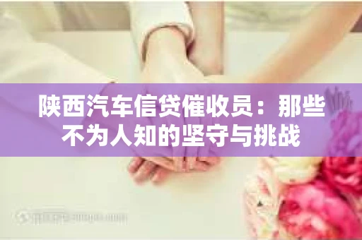 陕西汽车信贷催收员：那些不为人知的坚守与挑战