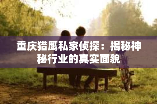 重庆猎鹰私家侦探：揭秘神秘行业的真实面貌