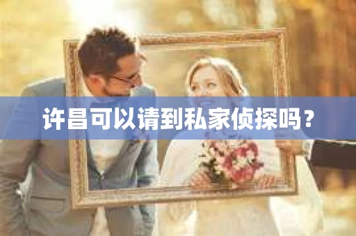 许昌可以请到私家侦探吗？