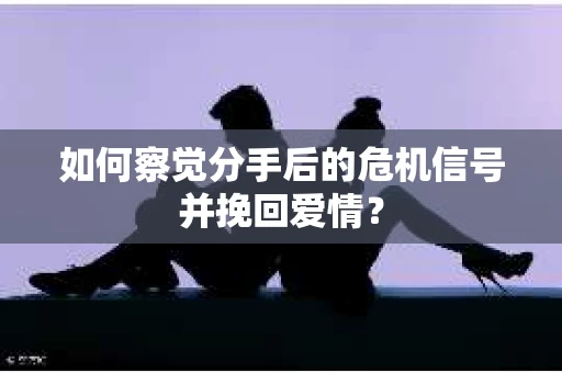 如何察觉分手后的危机信号并挽回爱情? 如何察觉分手后的危机信号并挽回爱情?