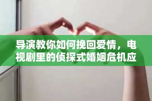 导演教你如何挽回爱情，电视剧里的侦探式婚姻危机应对法