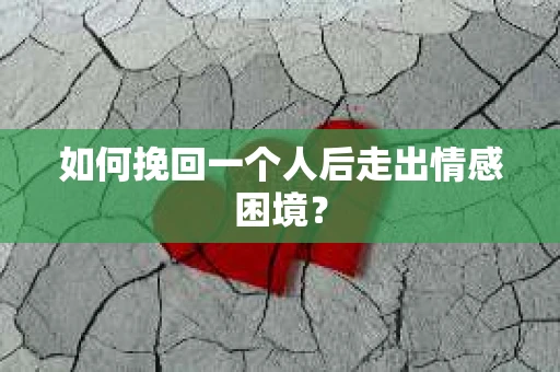 如何挽回一个人后走出情感困境？