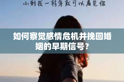 如何察觉感情危机并挽回婚姻的早期信号？